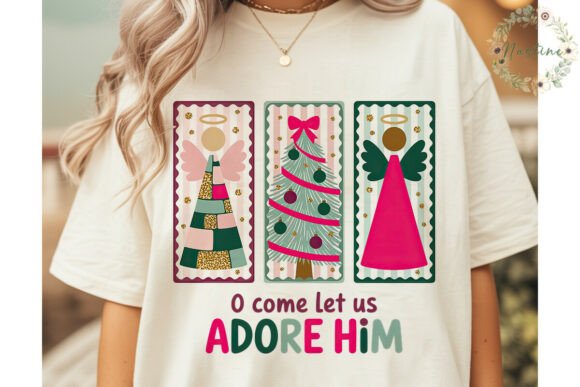 Adore Him Angels Christmas PNG Clipart
