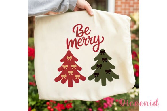 Be Merry Christmas Trees PNG Clipart for Illustrations
