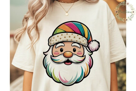 Boho Santa Christmas Sublimation Design for Illustrations