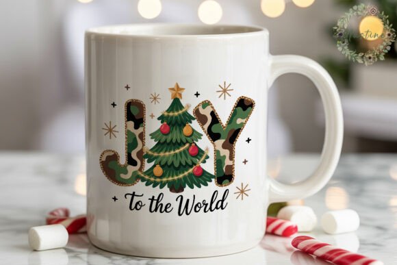 Camo JOY Christmas Tree PNG Clipart: A Designer’s Review for Illustrations