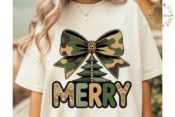 Camo Merry Christmas Sublimation Design for Illustrations
