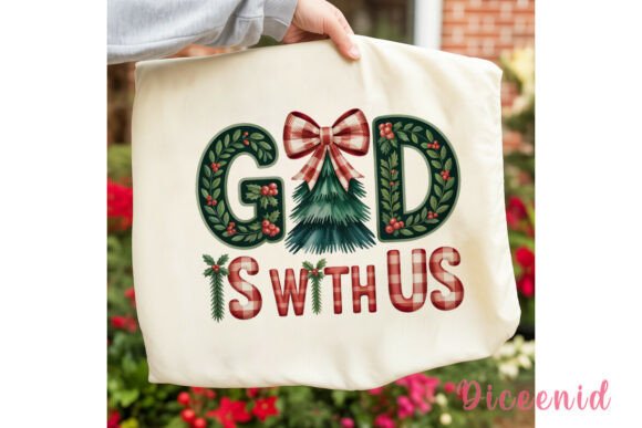 Christmas God is with Us PNG Clipart for Illustrations