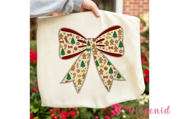 Christmas Patterned Bow PNG Clipart Review for Illustrations