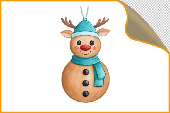 Christmas Reindeer Ornament PNG Review