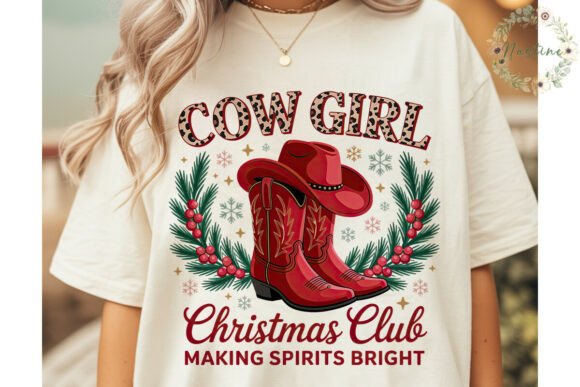 Cowgirl Christmas Club PNG Clipart