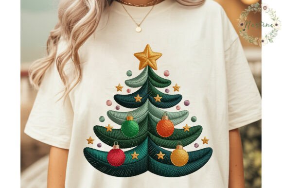 Embroidered Christmas Tree PNG Clipart: A Designer’s Review for Branding
