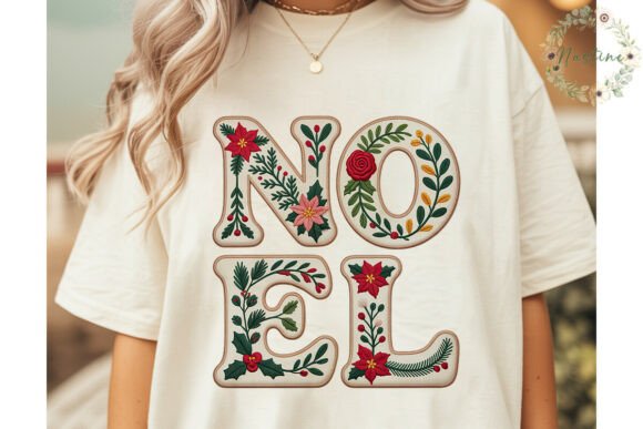 Embroidered Noel Christmas PNG Clipart: A Designer’s Review