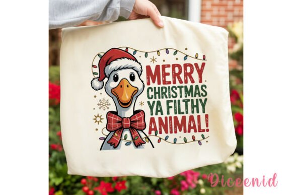 Funny Christmas Goose Sublimation Design: Illustrations for Brand Campaigns