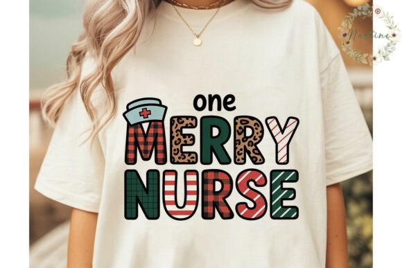 Merry Nurse Christmas Sublimation Design