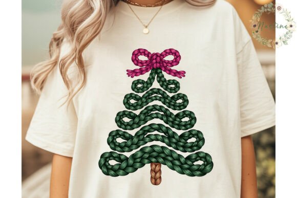 Rope Christmas Tree Bow PNG Clipart for Illustrations