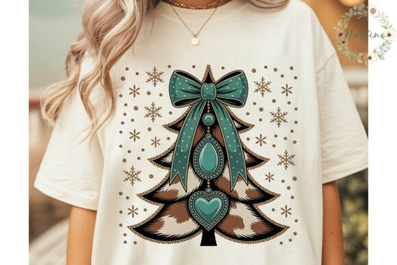 Turquoise Cowhide Christmas Tree PNG: A Review for Illustrations and Blog Graphics