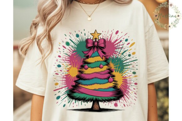 Vibrant Paint Splatter Christmas Tree PN: A Crafter’s Review